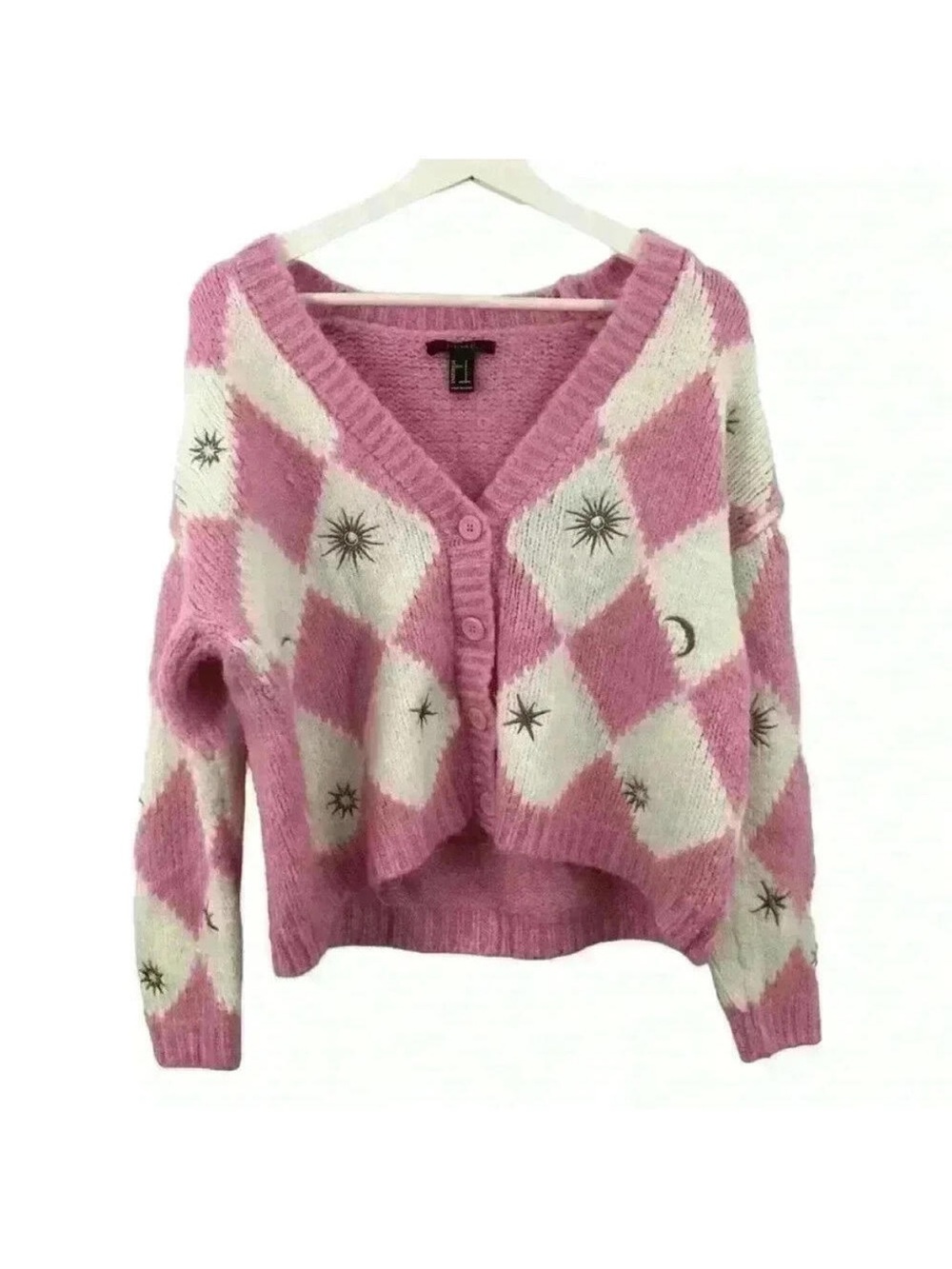 Forever 21 Women’s Preppy Button Down Whimsy Cardigan Size S
